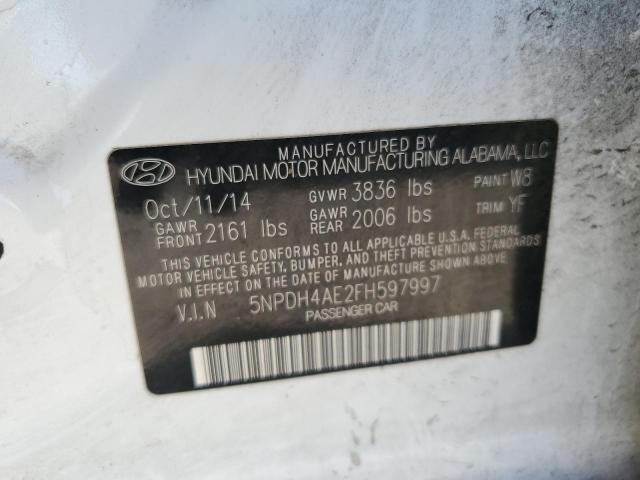 5NPDH4AE2FH597997 2015 HYUNDAI ELANTRA - Image 12