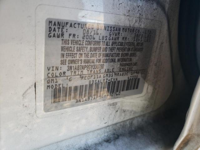 2016 Nissan Sentra S VIN: 3N1AB7AP9GY330760 Lot: 57878474