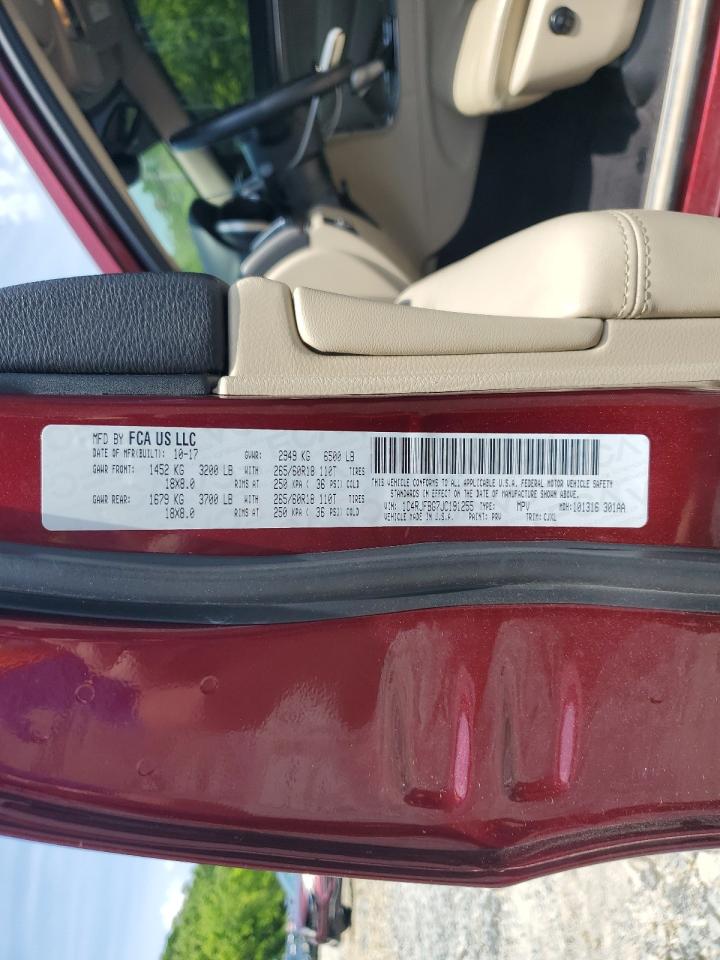 1C4RJFBG7JC191255 2018 Jeep Grand Cherokee Limited