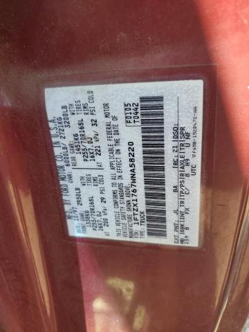1FTZX1767WNA58220 1998 Ford F150
