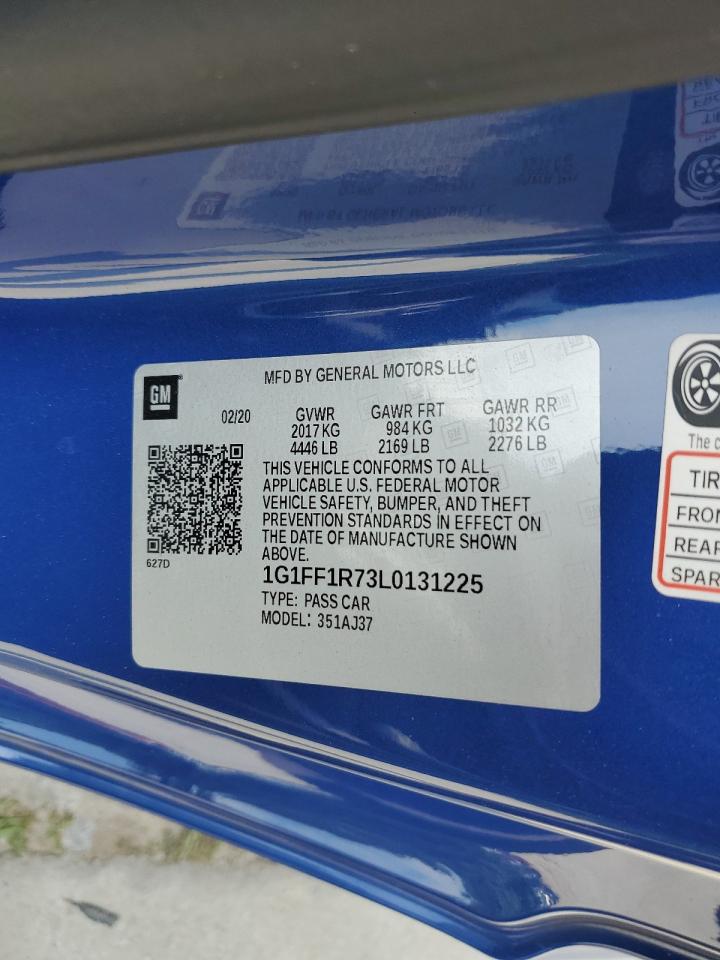 1G1FF1R73L0131225 2020 Chevrolet Camaro Lz