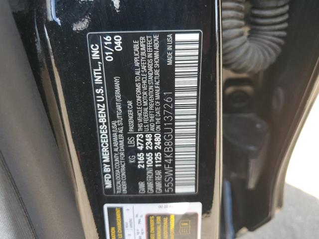 2016 Mercedes-Benz C 300 4Matic VIN: 55SWF4KB8GU137261 Lot: 59697864