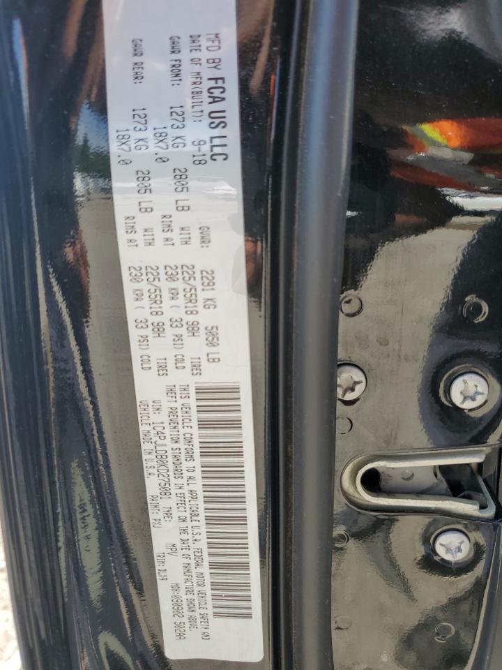 1C4PJLDB0KD275081 2019 Jeep Cherokee Limited