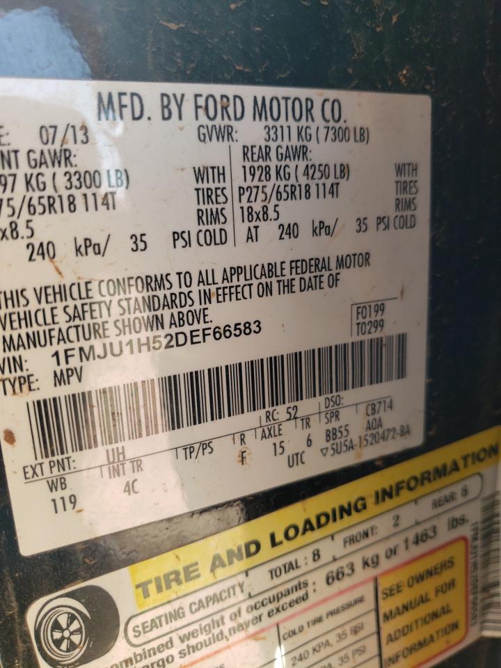 1FMJU1H52DEF66583 2013 Ford Expedition Xlt