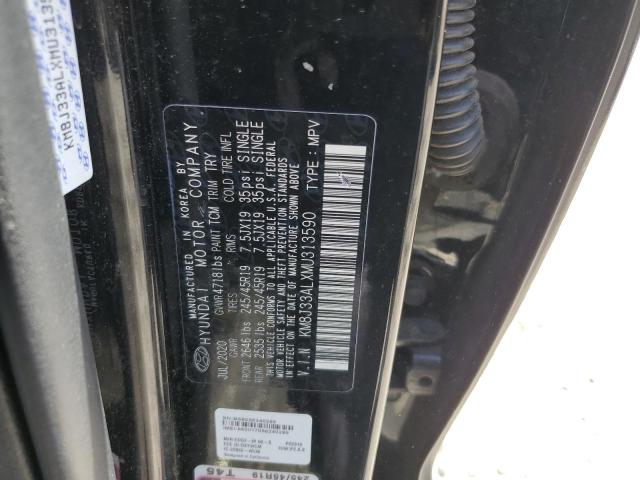 2021 Hyundai Tucson Limited VIN: KM8J33ALXMU313590 Lot: 58239244