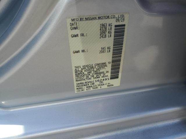 2020 Nissan Altima Sl VIN: 1N4BL4EVXLC162495 Lot: 60806804