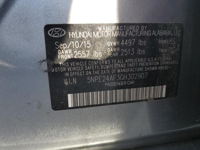 5NPE24AF3GH302907 2016 HYUNDAI SONATA - Image 12