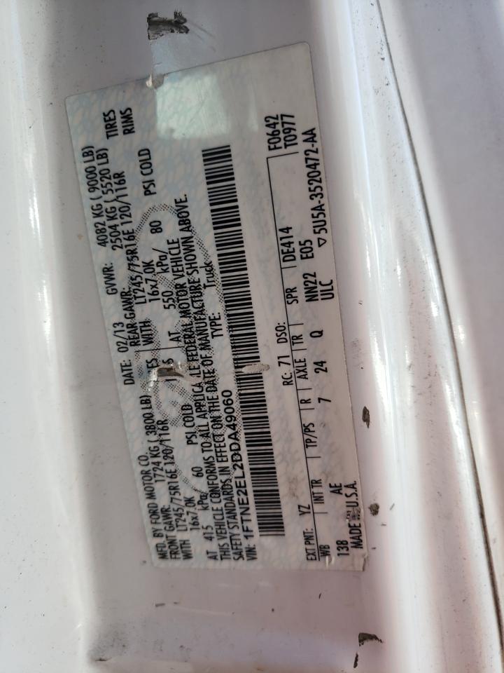 1FTNE2EL2DDA49060 2013 Ford Econoline E250 Van