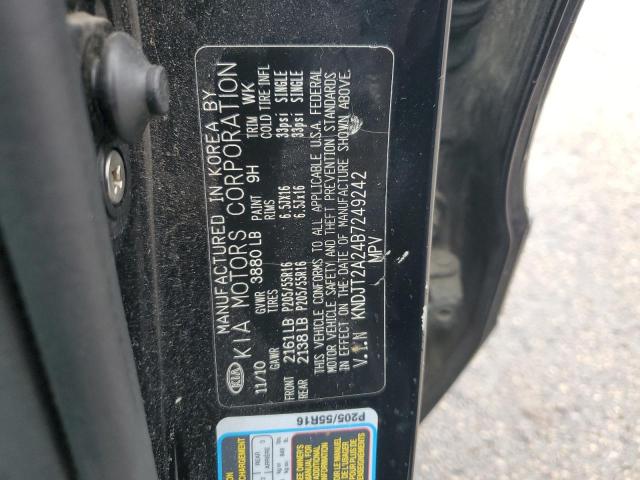 2011 Kia Soul + VIN: KNDJT2A24B7249242 Lot: 60595914