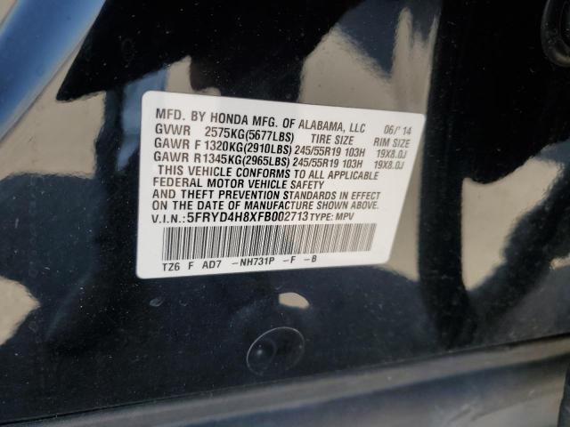 2015 Acura Mdx Advance VIN: 5FRYD4H8XFB002713 Lot: 58757794