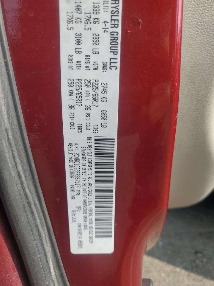 2C4RC1CG3ER367517 2014 Chrysler Town & Country Touring L