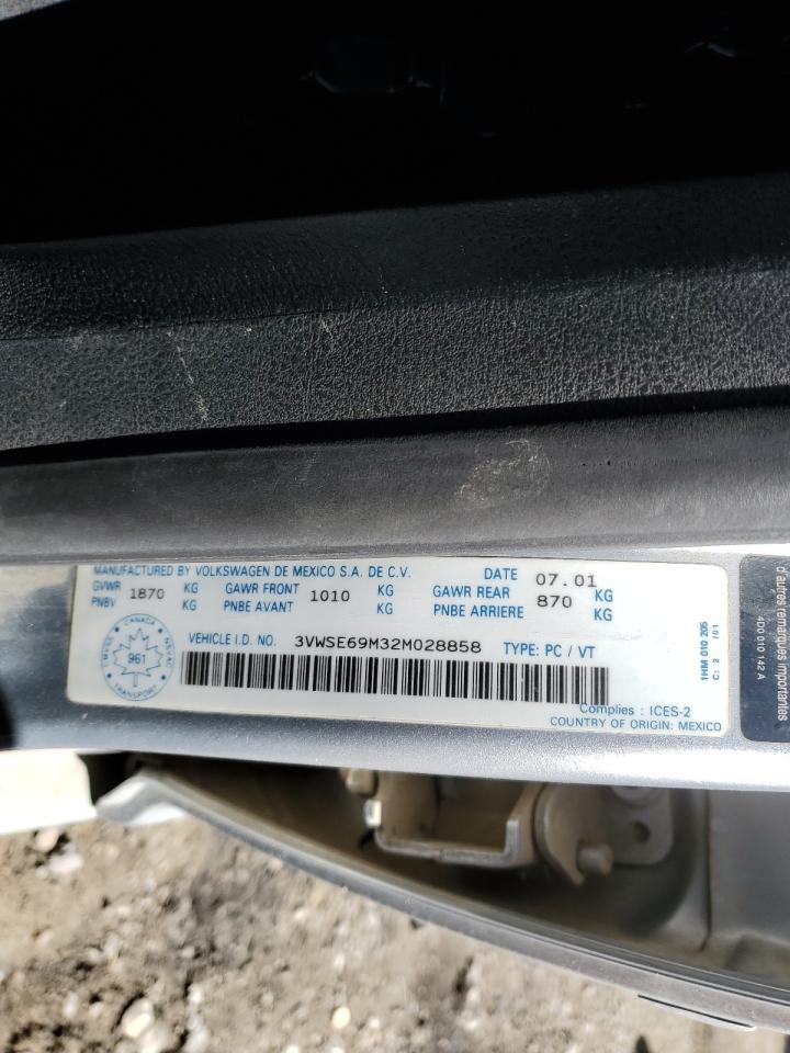 3VWSE69M32M028858 2002 Volkswagen Jetta Gls