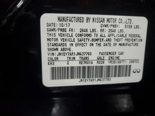 2018 Infiniti Q50 Luxe VIN: JN1EV7AR1JM437760 Lot: 58650694