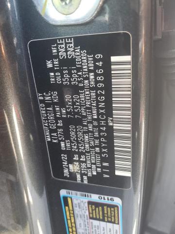 2022 Kia Telluride Ex VIN: 5XYP34HCXNG298649 Lot: 58406954