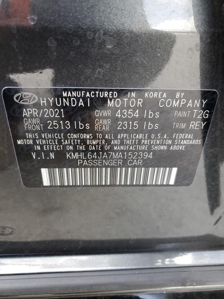 KMHL64JA7MA152394 2021 Hyundai Sonata Sel