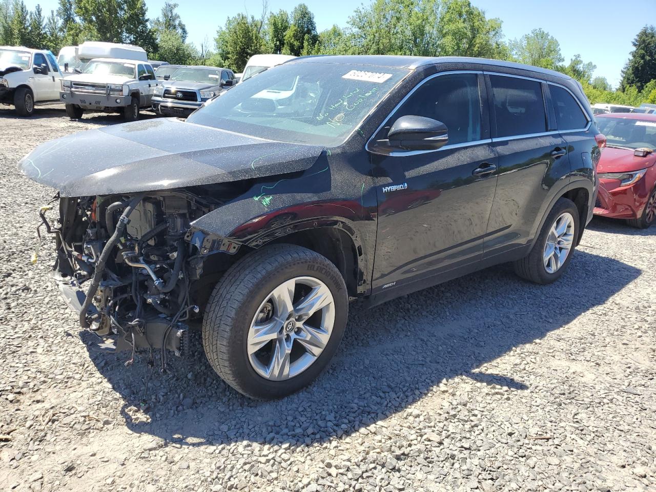 5TDDGRFH2JS046619 2018 Toyota Highlander Hybrid Limited