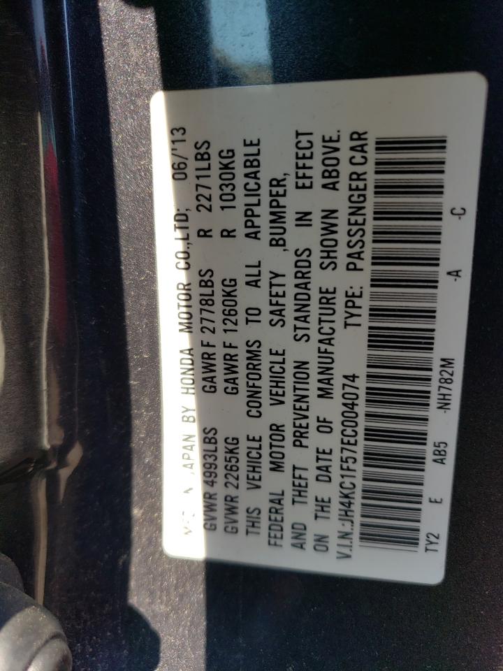 JH4KC1F57EC004074 2014 Acura Rlx Tech