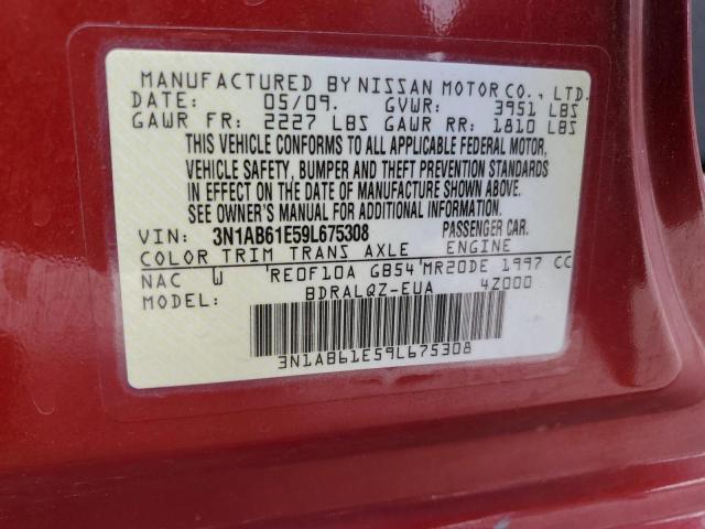 2009 Nissan Sentra 2.0 VIN: 3N1AB61E59L675308 Lot: 60846904