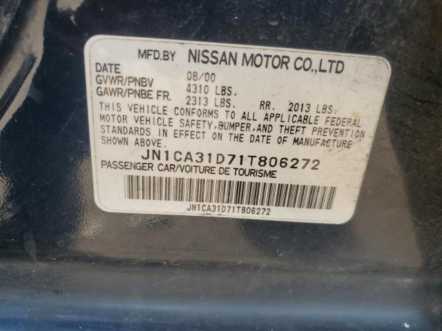 2001 Nissan Maxima Gxe VIN: JN1CA31D71T806272 Lot: 60340814