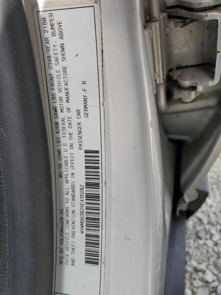 WVWMD63B2XE435282 1999 Volkswagen Passat Gls