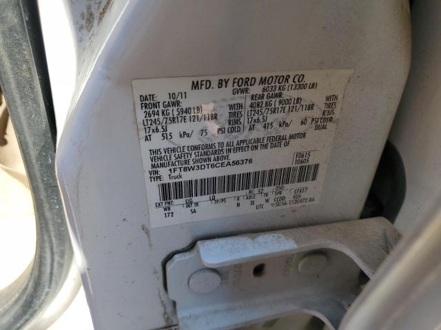 2012 Ford F350 Super Duty VIN: 1FT8W3DT6CEA56376 Lot: 48789354