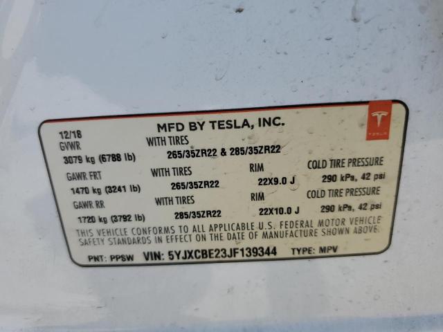 VIN 5YJXCBE23JF139344 2018 Tesla MODEL X no.13