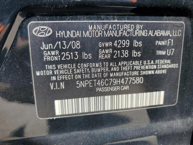 2009 Hyundai Sonata Gls VIN: 5NPET46C79H477580 Lot: 57580004