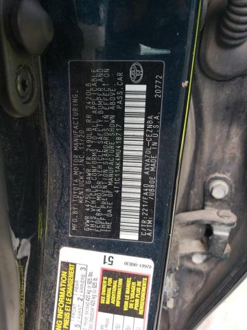 VIN 4T1C11AK4MU418717 2021 Toyota Camry, LE no.12