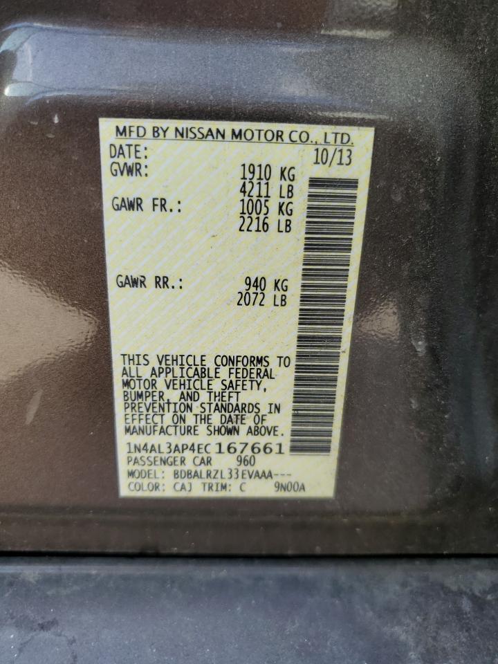 1N4AL3AP4EC167661 2014 Nissan Altima 2.5