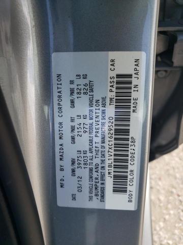 2012 Mazda 3 I VIN: JM1BL1V7XC1629520 Lot: 60802024