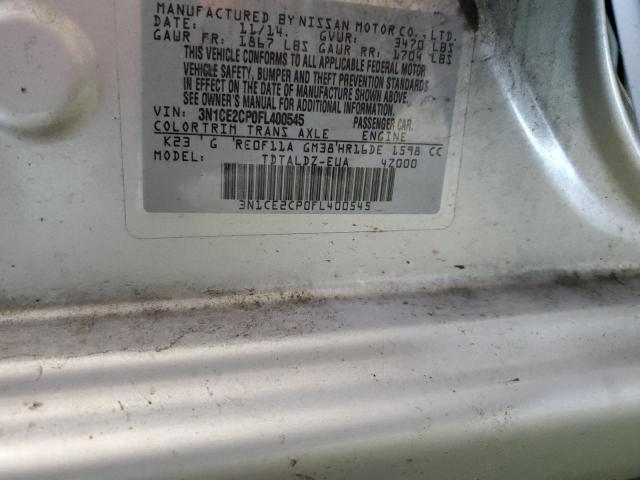 2015 Nissan Versa Note S VIN: 3N1CE2CP0FL400545 Lot: 57705114