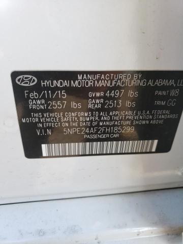 5NPE24AF2FH185299 2015 HYUNDAI SONATA - Image 12