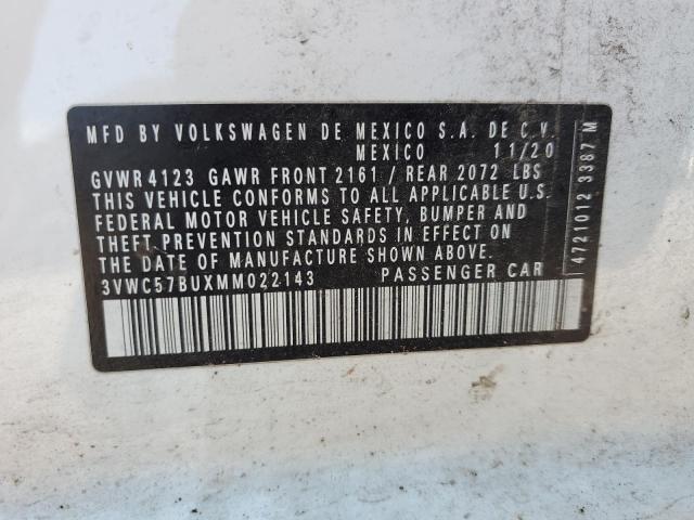 2021 Volkswagen Jetta S VIN: 3VWC57BUXMM022143 Lot: 60158354