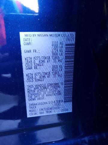 2024 NISSAN TITAN PRO- - 1N6AA1ED2RN104389