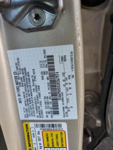 2018 FORD FUSION SE - 3FA6P0HDXJR267974