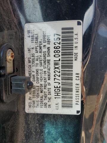 1998 Honda Civic Hx VIN: 1HGEJ722XWL086257 Lot: 60444974