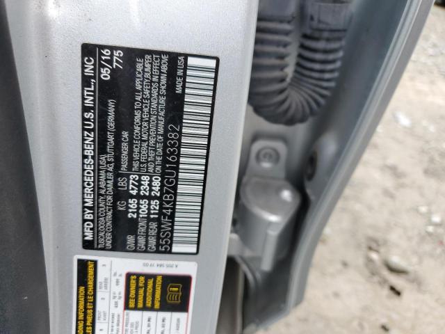 2016 Mercedes-Benz C 300 4Matic VIN: 55SWF4KB7GU163382 Lot: 59372544