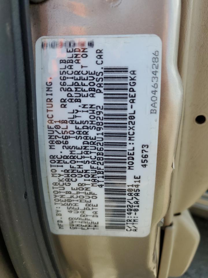 4T1BF28B62U198292 2002 Toyota Avalon Xl