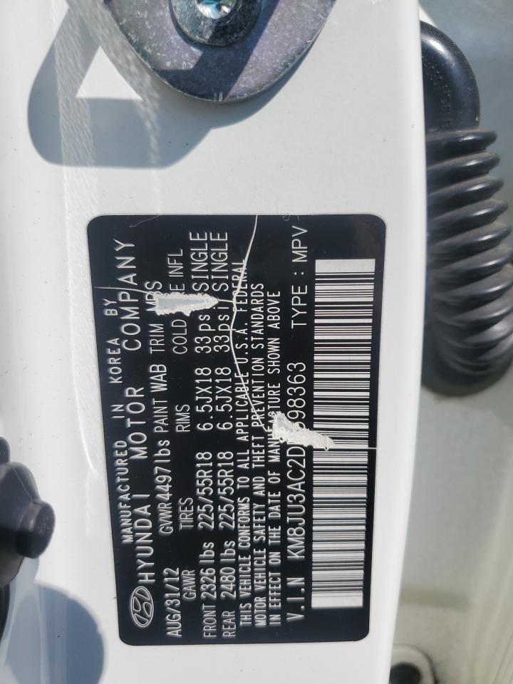 KM8JU3AC2DU598363 2013 Hyundai Tucson Gls