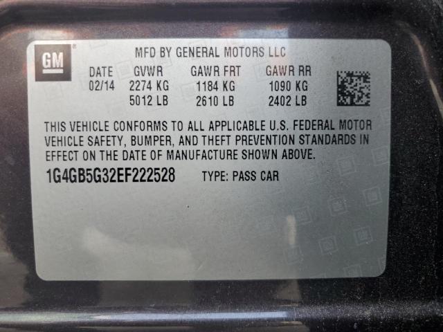 VIN 1G4GB5G32EF222528 2014 Buick Lacrosse no.13