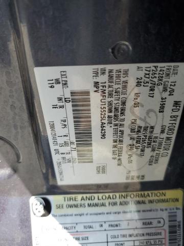 2005 Ford Expedition Xlt VIN: 1FMFU15525LA64390 Lot: 58740624