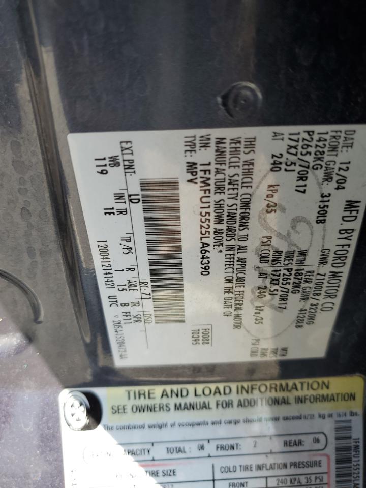 1FMFU15525LA64390 2005 Ford Expedition Xlt