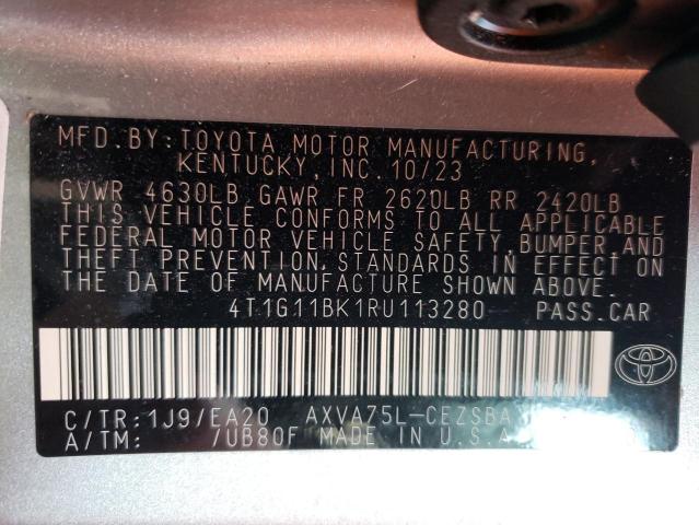 VIN 4T1G11BK1RU113280 2024 Toyota Camry, Se Night S... no.13