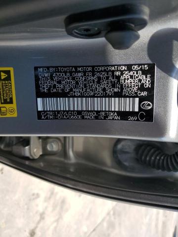 2015 Lexus Es 350 VIN: JTHBK1GG9F2201791 Lot: 58065354