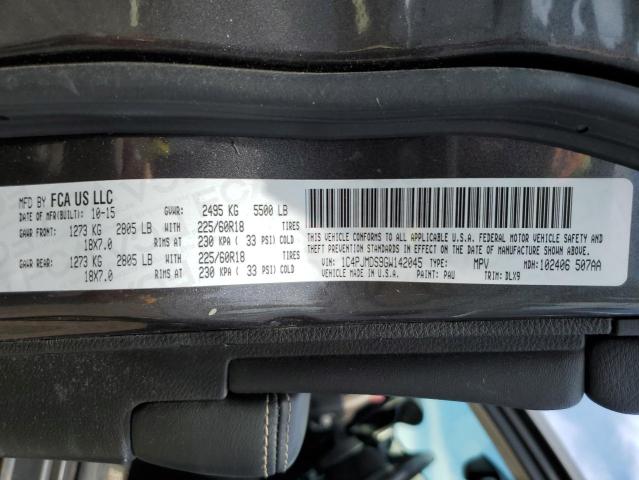 2016 Jeep Cherokee Limited VIN: 1C4PJMDS9GW142045 Lot: 59472734