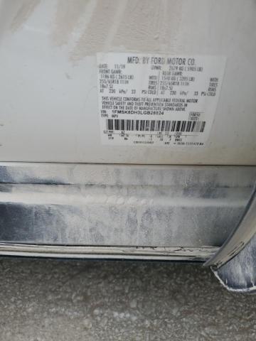 2020 Ford Explorer Xlt VIN: 1FMSK8DH3LGB28824 Lot: 58712654