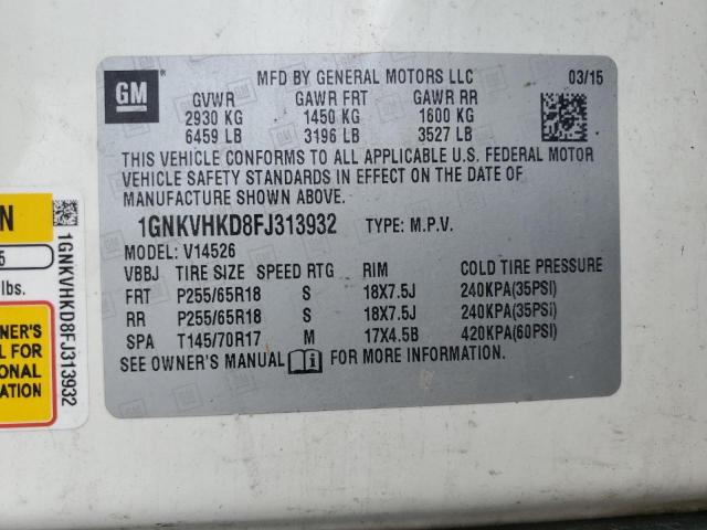 2015 CHEVROLET TRAVERSE L - 1GNKVHKD8FJ313932