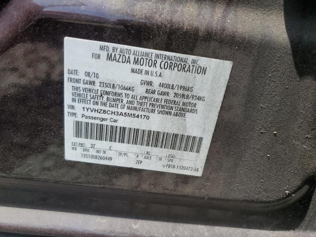 2010 Mazda 6 I VIN: 1YVHZ8CH3A5M54170 Lot: 60290124