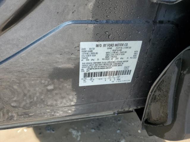 2022 Ford Edge Titanium VIN: 2FMPK4K93NBA38447 Lot: 59400124