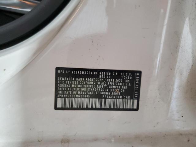 2021 Volkswagen Jetta S VIN: 3VWN57BU0MM006851 Lot: 58332714